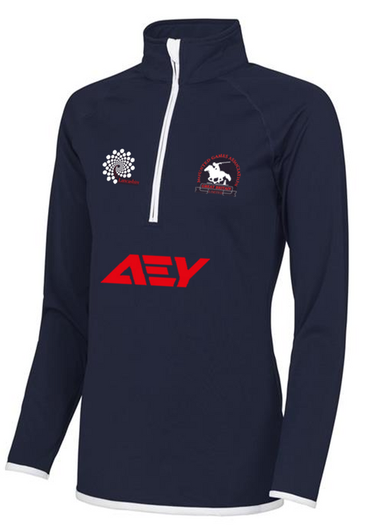 LANCASHIRE HALF ZIP SWEAT JUMPER WOMEN'S